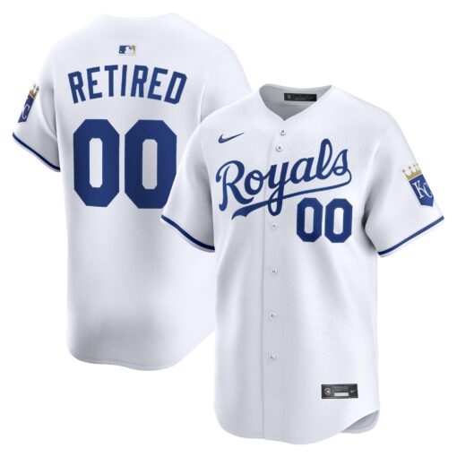 Men's Kansas City Royals White Home Limited Pick-A-Player Retired Roster Jersey