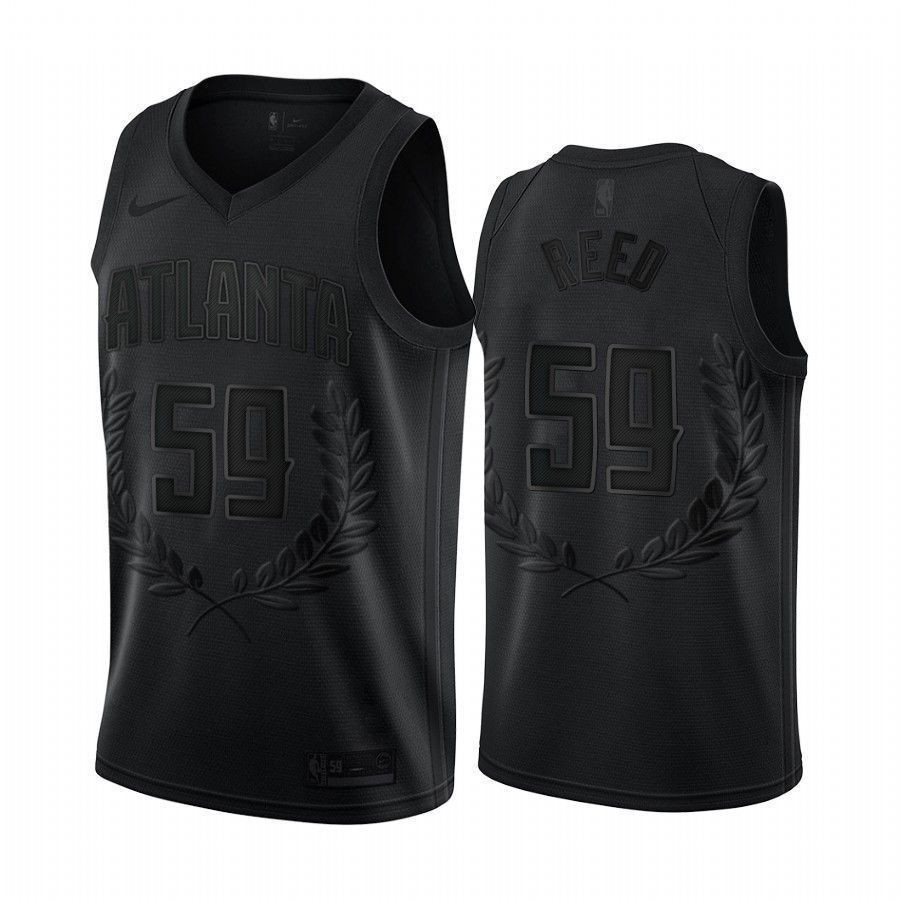Men's Kasim Reed 59 Atlanta Hawks Black Retired Number Jersey - JS360