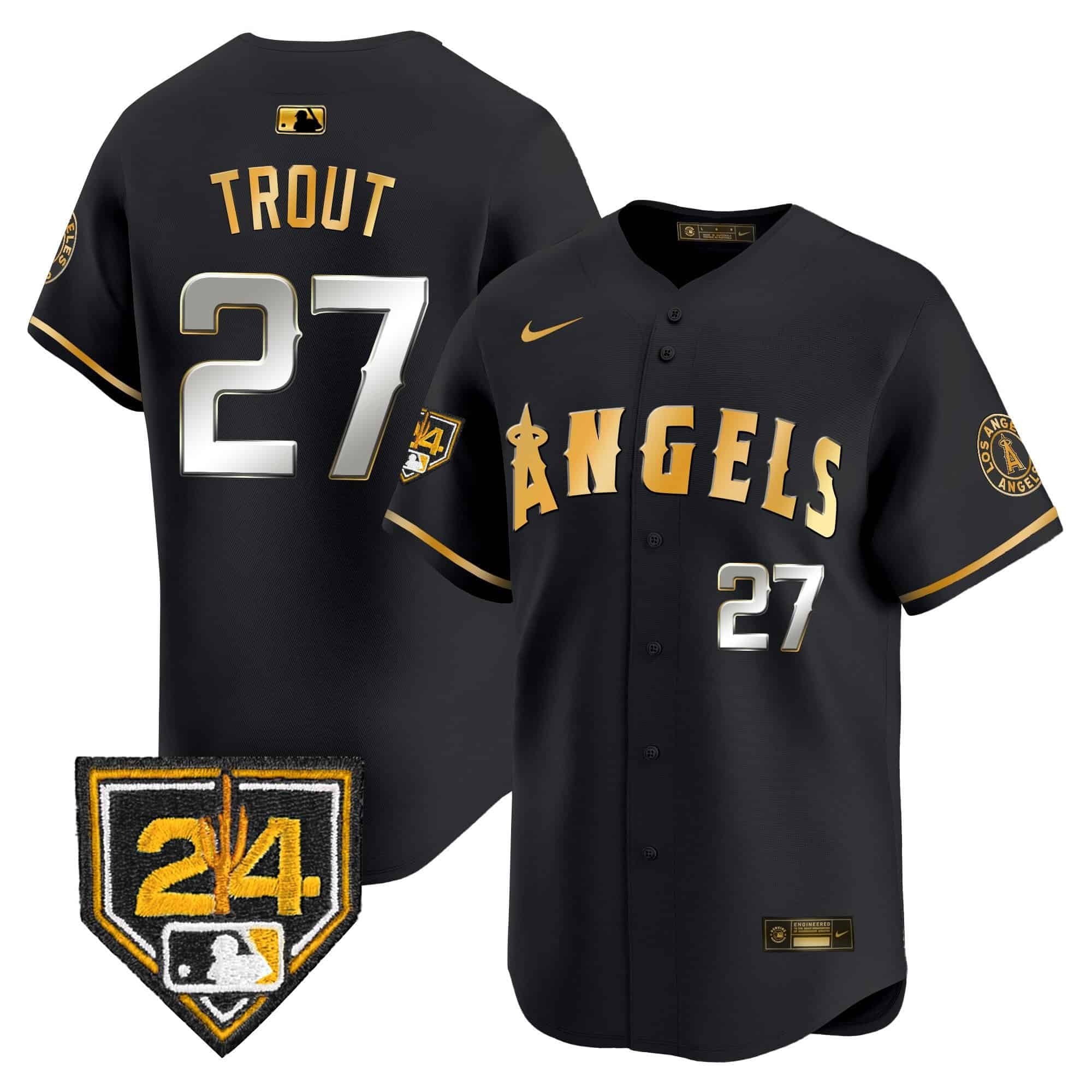 Men's Los Angeles Angels 2024 Spring Training Patch Vapor Premier Limited Jersey
