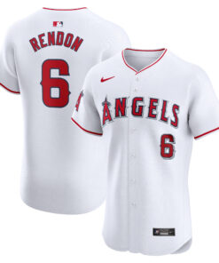 Men's Los Angeles Angels Anthony Rendon White Home Elite Player Jersey