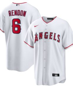 Men's Los Angeles Angels Anthony Rendon White Home Player Name Jersey