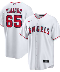 Men's Los Angeles Angels JosÃ© Quijada White Home Player Jersey