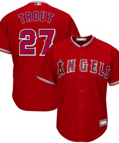 Men's Los Angeles Angels Mike Trout Red Big & Tall Player Jersey