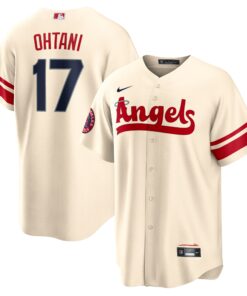 Men's Los Angeles Angels Shohei Ohtani Cream City Connect Player Jersey