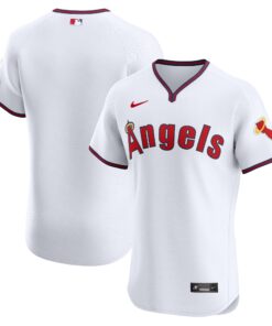 Men's Los Angeles Angels White Alternate Vapor Premier Elite Patch Jersey