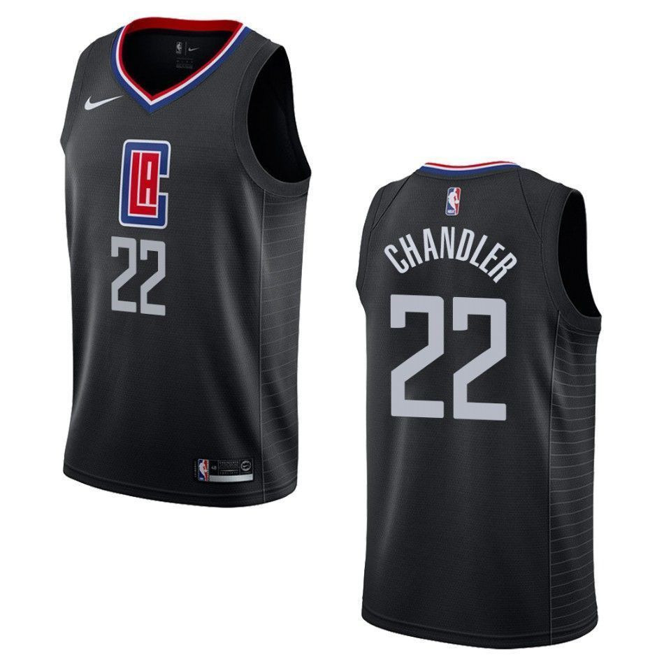 Men's Los Angeles Clippers 22 Wilson Chandler Statement Swingman Jersey - Black - JS163