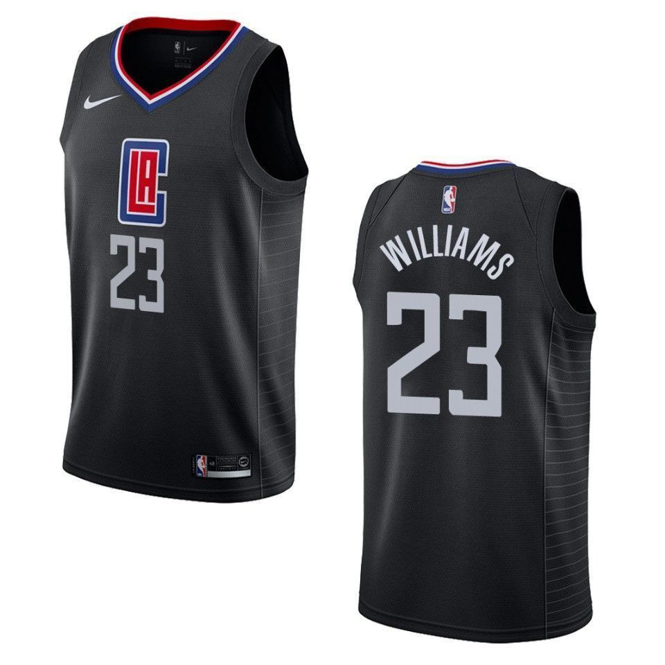 Men's Los Angeles Clippers 23 Lou Williams Statement Swingman Jersey - Black - JS630
