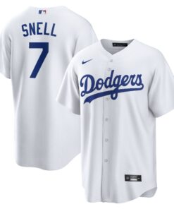 Men's Los Angeles Dodgers Blake Snell White Home Player Jersey