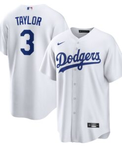 Men's Los Angeles Dodgers Chris Taylor White Player Jersey