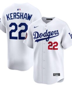 Men's Los Angeles Dodgers Clayton Kershaw White 2025 MLB World Tour: Tokyo Series Home Limited Player Jersey