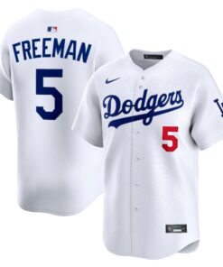 Men's Los Angeles Dodgers Freddie Freeman White Alternate Limited Player Jersey
