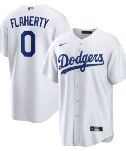 Men's Los Angeles Dodgers Jack Flaherty White Home Player Jersey