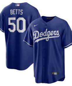 Men's Los Angeles Dodgers Mookie Betts Royal Alternate Player Name Jersey
