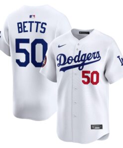 Men's Los Angeles Dodgers Mookie Betts White 2025 MLB World Tour: Tokyo Series Home Limited Player Jersey