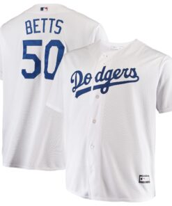 Men's Los Angeles Dodgers Mookie Betts White Big & Tall Player Jersey