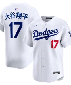 Men's Los Angeles Dodgers Shohei Ohtani White Home Limited Kanji Player Jersey