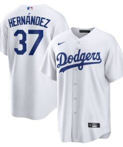 Men's Los Angeles Dodgers Teoscar Hernandez White Home Jersey