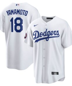 Men's Los Angeles Dodgers Yoshinobu Yamamoto White 2025 MLB World Tour: Tokyo Series Home Player Jersey
