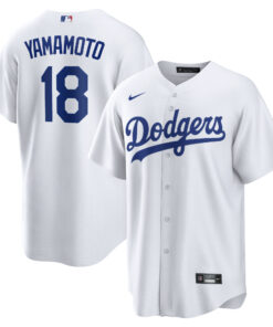 Men's Los Angeles Dodgers Yoshinobu Yamamoto White Home Player Jersey