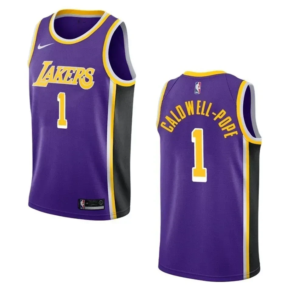 Men's Los Angeles Lakers 1 Kentavious Caldwell-pope Statement Swingman Jersey - Purple - JS459