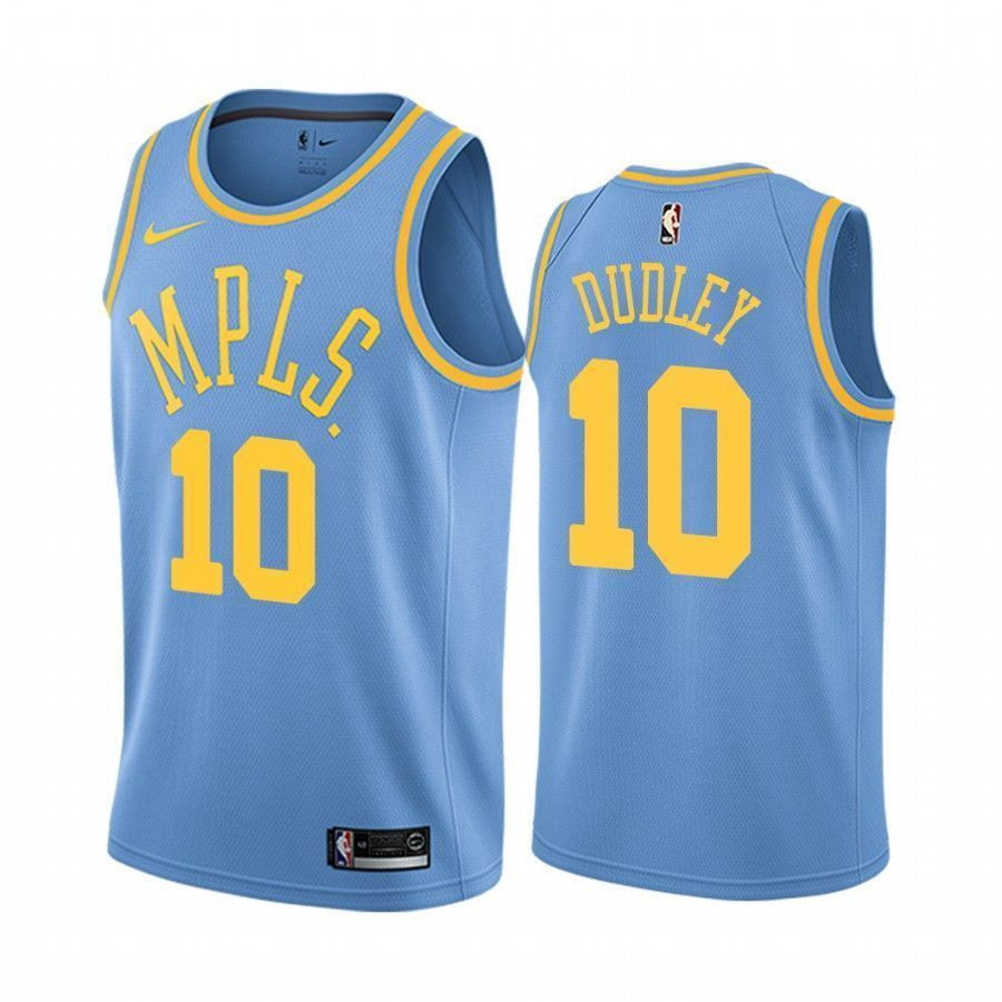 Men's Los Angeles Lakers Jared Dudley 10 Blue Classic Jersey - JS873