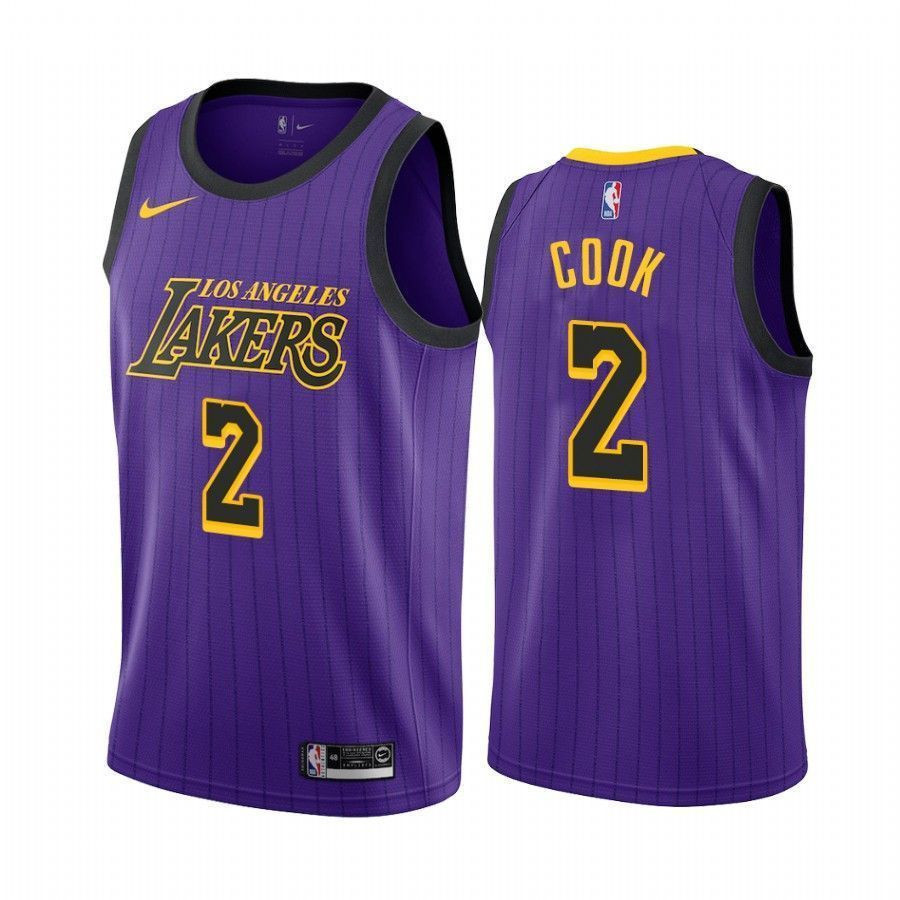 Men's Los Angeles Lakers Quinn Cook 2 City Men's Jersey - JS464