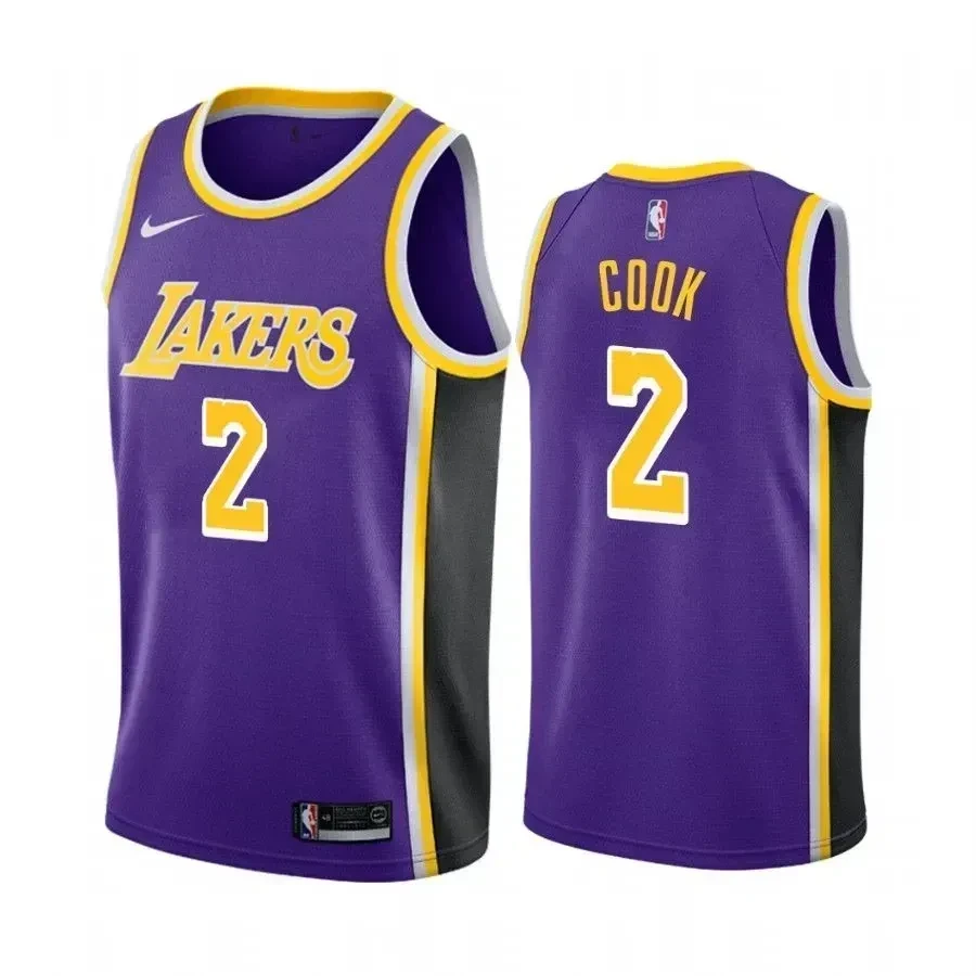 Men's Los Angeles Lakers Quinn Cook 2 Statet Jersey - JS880