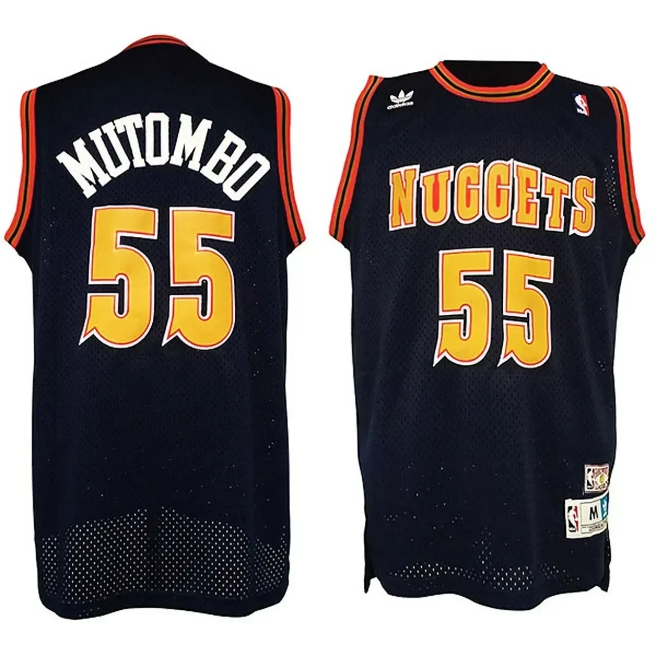 Men's Male Dikembe Mutombo Denver Nuggets 55 Classics Swingman Black Jerseys Jersey - JS409