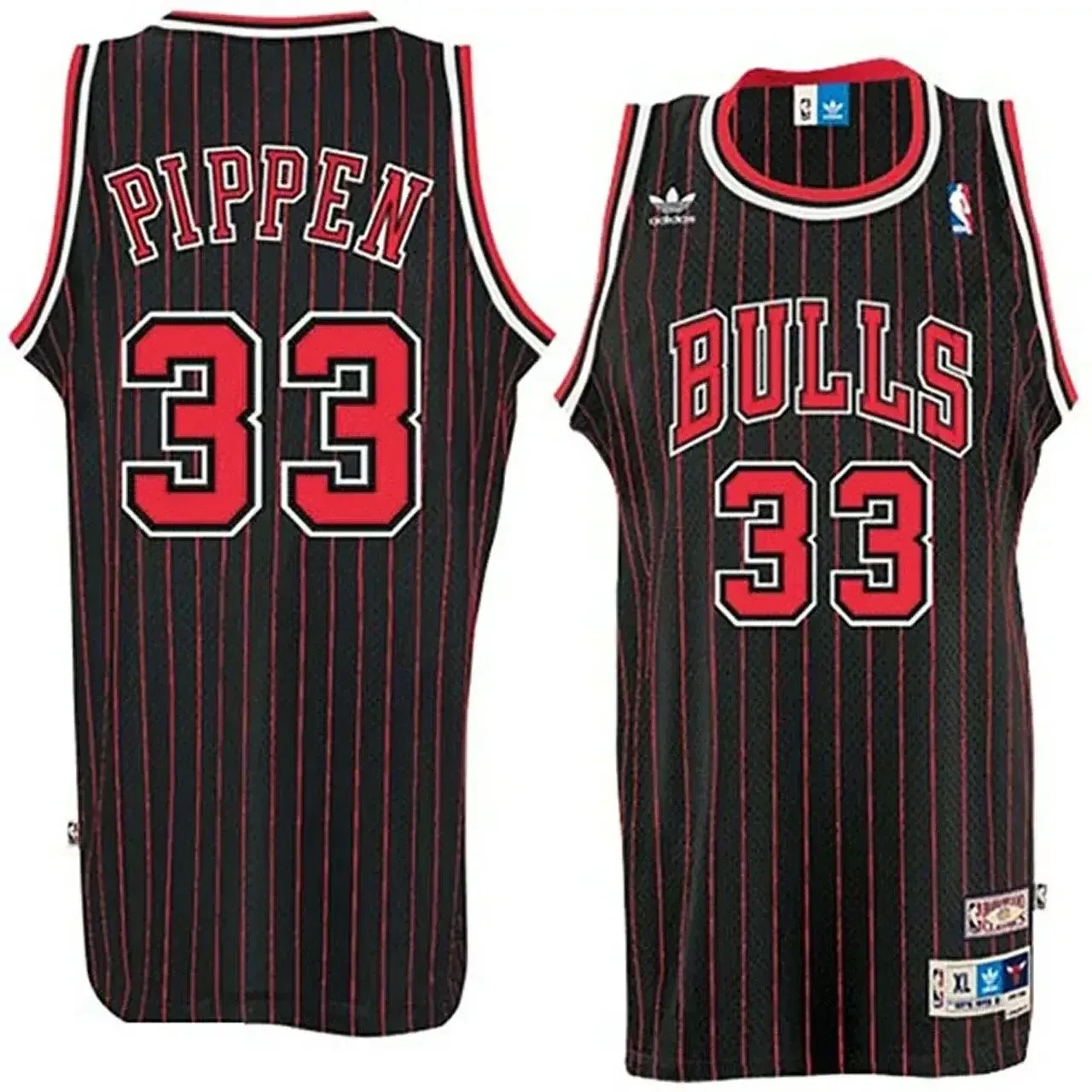 Men's Male Scottie Pippen Chicago Bulls 33 Throwback Swingman Jersey - Black Jersey - JS178