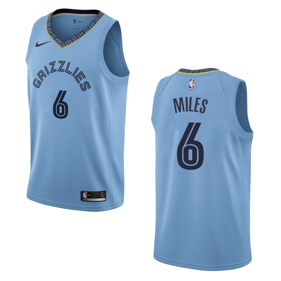 Men's Memphis Grizzlies 6 C.j. Miles Statement Swingman Jersey - Blue - JS191