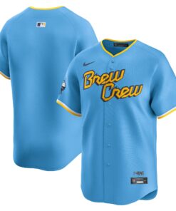 Men's Milwaukee Brewers Powder Blue City Connect Limited Jersey