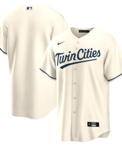 Men's Minnesota Twins Cream Alternate Team Jersey