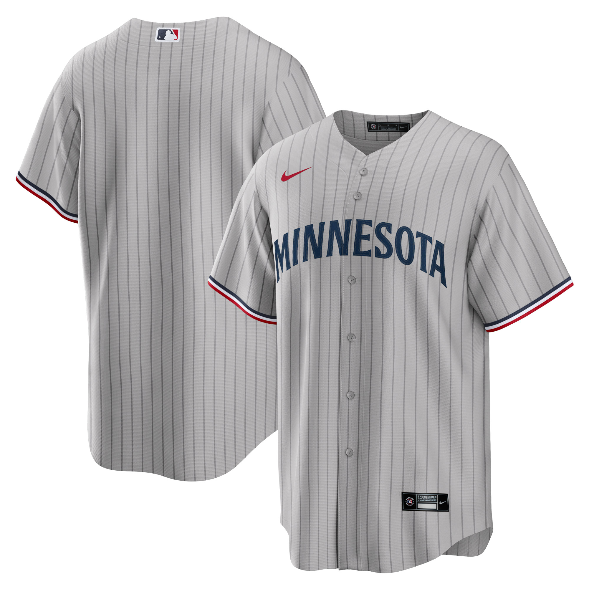 Men's Minnesota Twins Gray Road Team Jersey