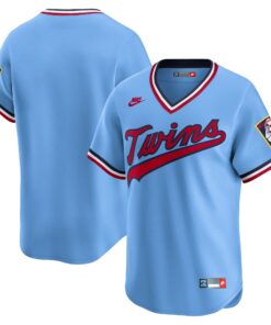 Men's Minnesota Twins Light Blue Cooperstown Collection Limited Jersey
