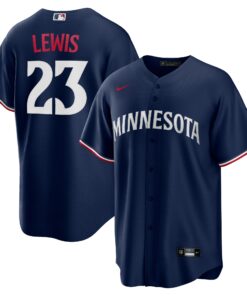 Men's Minnesota Twins Royce Lewis Navy Alternate Jersey