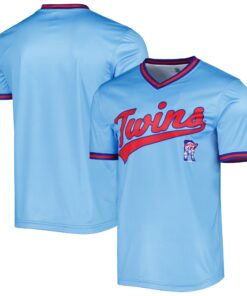 Men's Minnesota Twins Stitches Light Blue Cooperstown Collection Team Jersey
