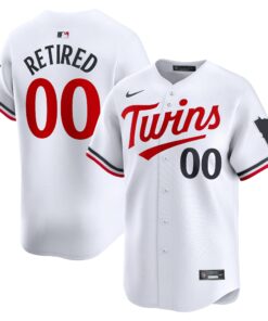 Men's Minnesota Twins White Home Limited Pick-A-Player Retired Roster Jersey