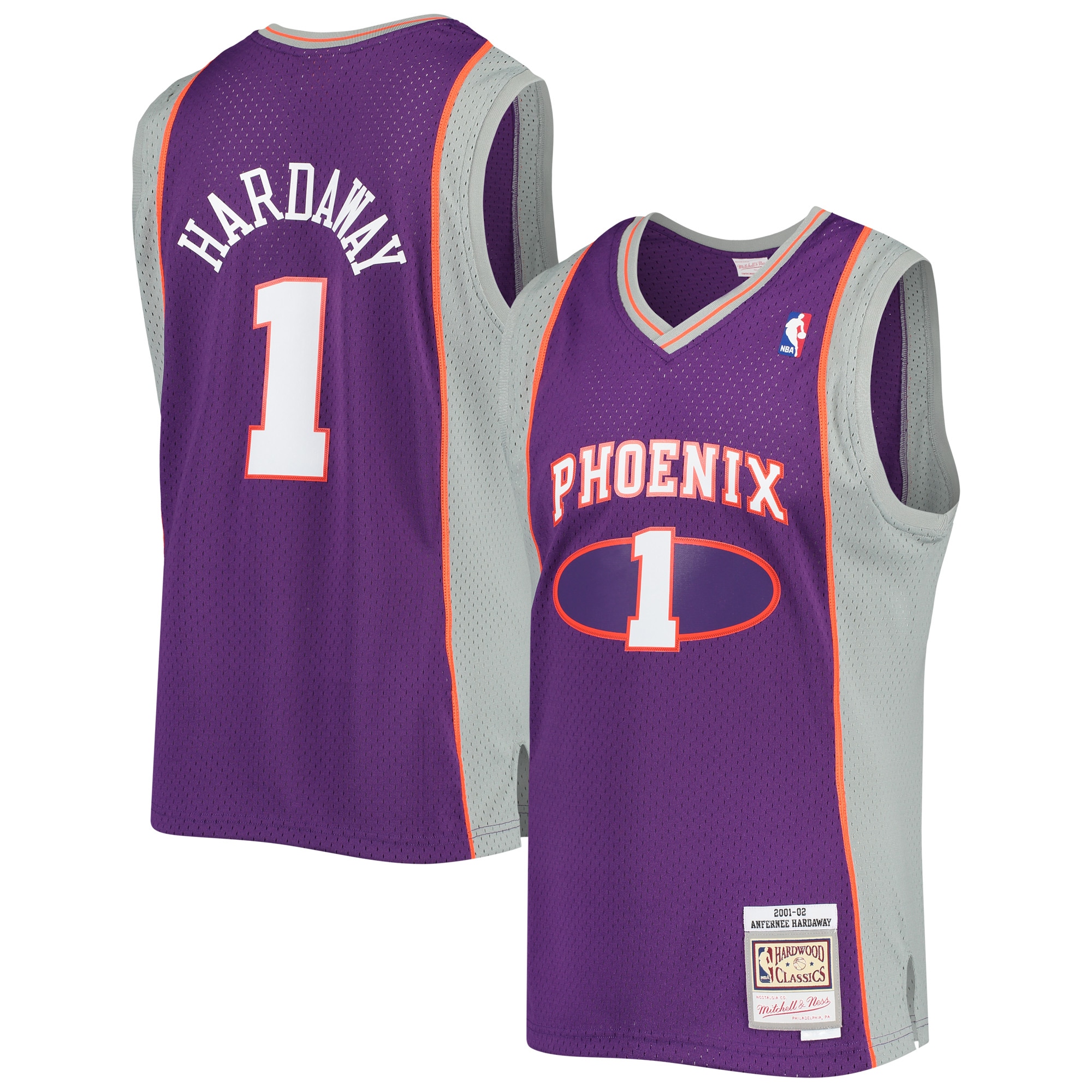 Men's Mitchell & Ness Penny Hardaway Purple Phoenix Suns 2001-2002 Hardwood Classics Swingman Jersey - JS825