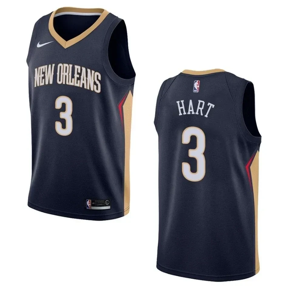 Men's New Orleans Pelicans 3 Josh Hart Icon Swingman Jersey - Navy - JS927