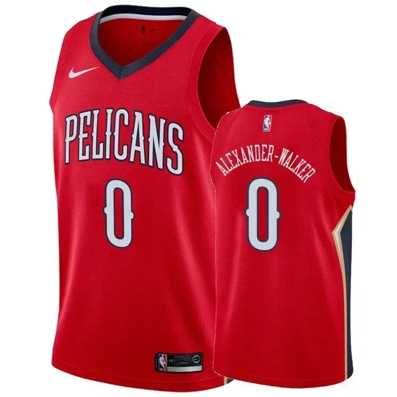Men's New Orleans Pelicans Nickeil Alexander-walker 0 Statet Jersey - JS751