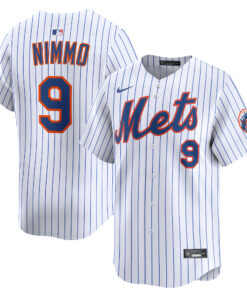 Men's New York Mets Brandon Nimmo White Home Limited Player Jersey