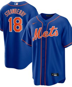 Men's New York Mets Darryl Strawberry Royal Alternate Player Jersey