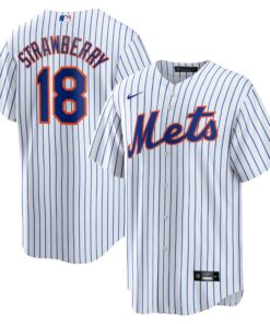 Men's New York Mets Darryl Strawberry White Home Retired Player Jersey