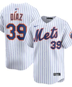 Men's New York Mets Edwin Diaz White Home Limited Player Jersey