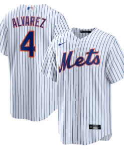 Men's New York Mets Francisco Alvarez White Player Jersey