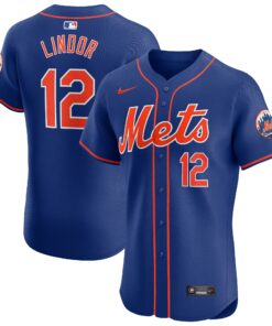 Men's New York Mets Francisco Lindor Royal Alternate Elite Player Jersey