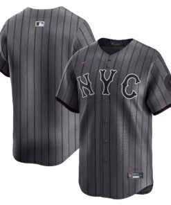Men's New York Mets Graphite 2024 City Connect Limited Jersey