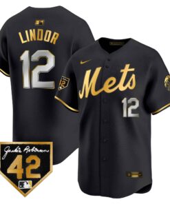 Men's New York Mets Jackie Robinson Patch Vapor Premier Limited Jersey