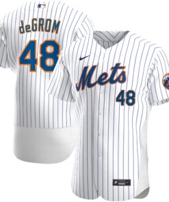Men's New York Mets Jacob deGrom White Home Player Jersey