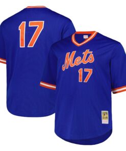 Men's New York Mets Keith Hernandez Mitchell & Ness Royal 1986 Cooperstown Collection Mesh Pullover Jersey
